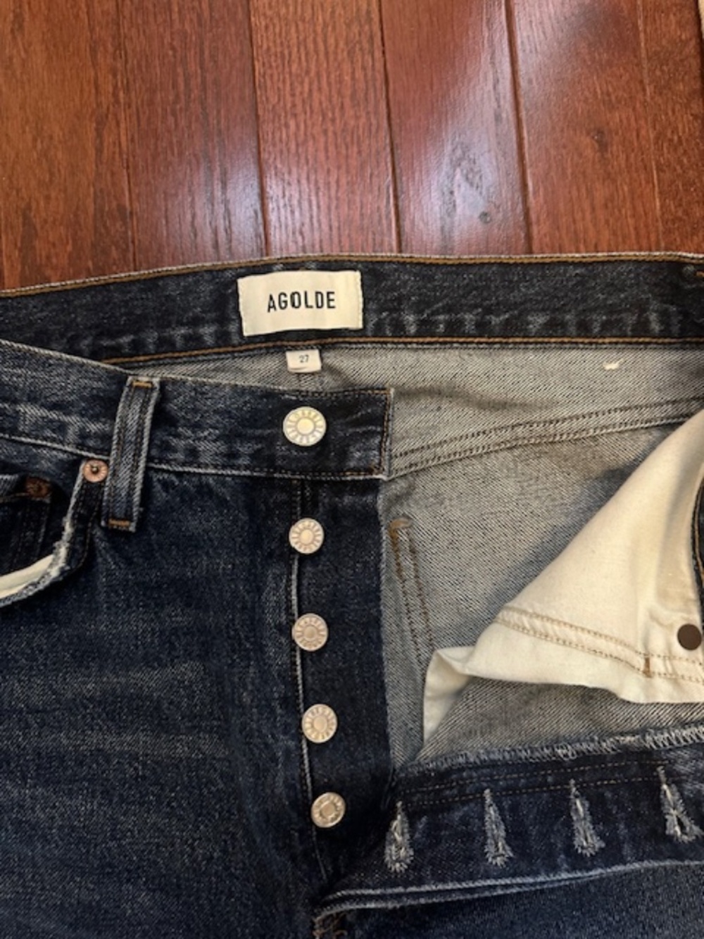 AGOLDE ARC JEAN 32" SIZE 27 - Picture 6 of 7